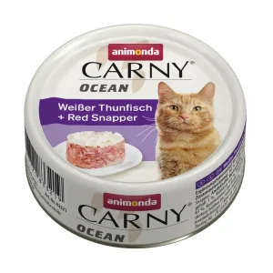 Sparpaket 24 x 80 g Animonda Carny Ocean Weißer Thunfisch + Red Snapper Katzen Nassfutter Mega-Angebot